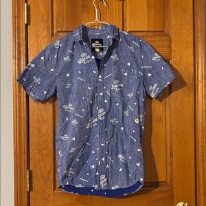 Corona Blue Casual button up Shirt❤️